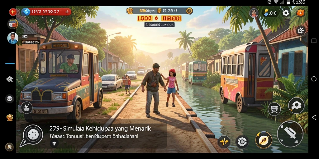 Tampilan gameplay menarik dari simulasi kehidupan di 2739.
