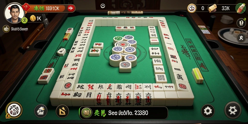 Screenshot gameplay Mahjong 33ZK yang seru dan menantang.