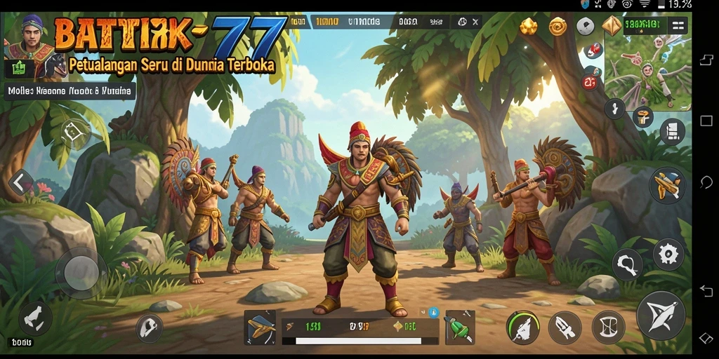 Screenshot gameplay menampilkan eksplorasi dunia terbuka.