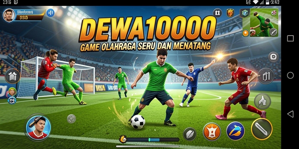 Gameplay seru DEWA1000 yang penuh aksi olahraga.
