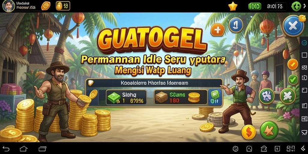 Tampilan menarik gameplay GUATOGEL dengan elemen Idle yang seru.