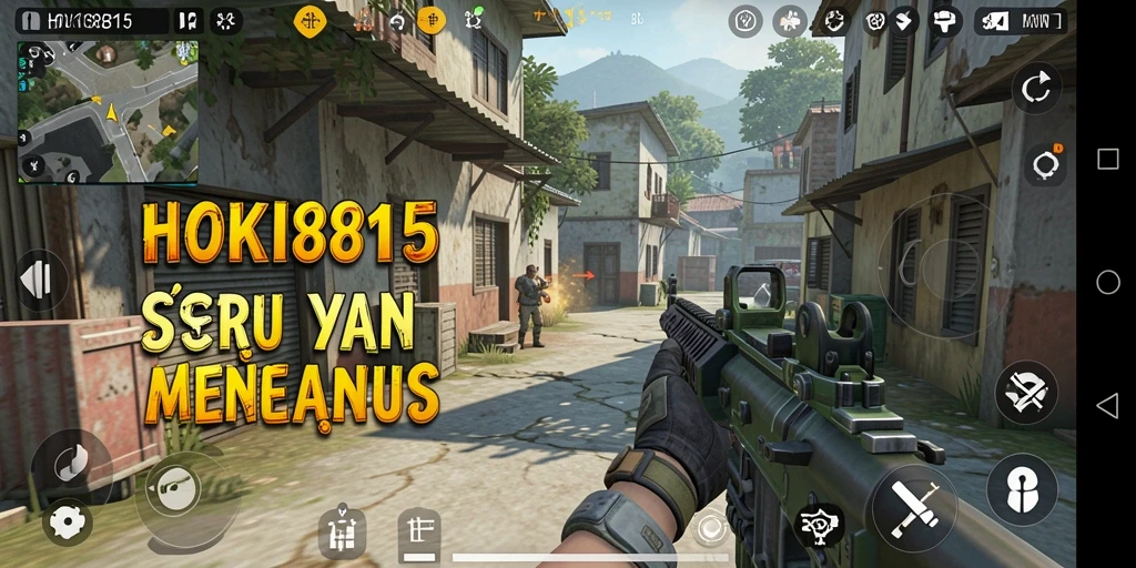 Tangkapan layar HOKI8815 menunjukkan aksi menegangkan dalam gameplay FPS.