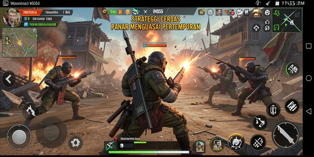 Tampilan gameplay mendebarkan di INS55 dengan strategi yang intens.