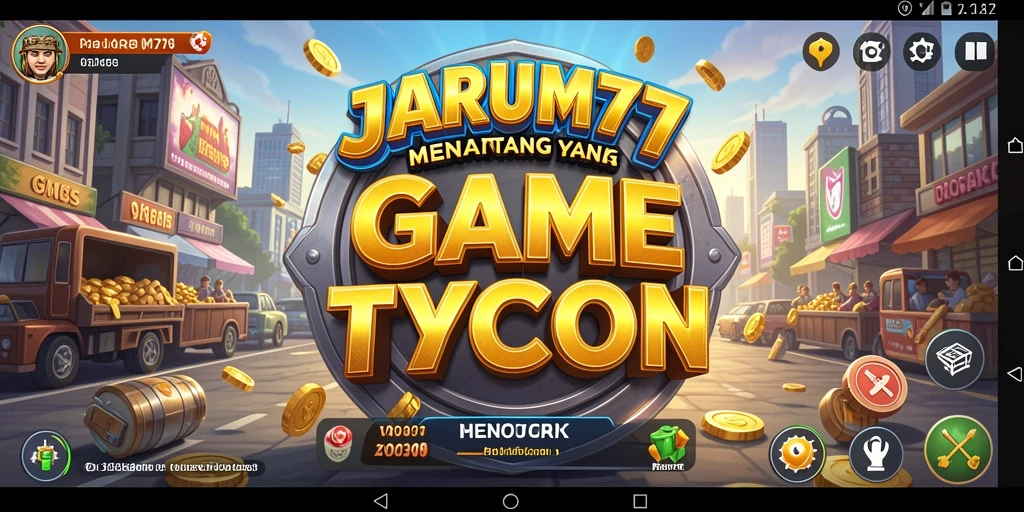 Tampilan gameplay JARUM77 dengan elemen Tycoon yang menarik.