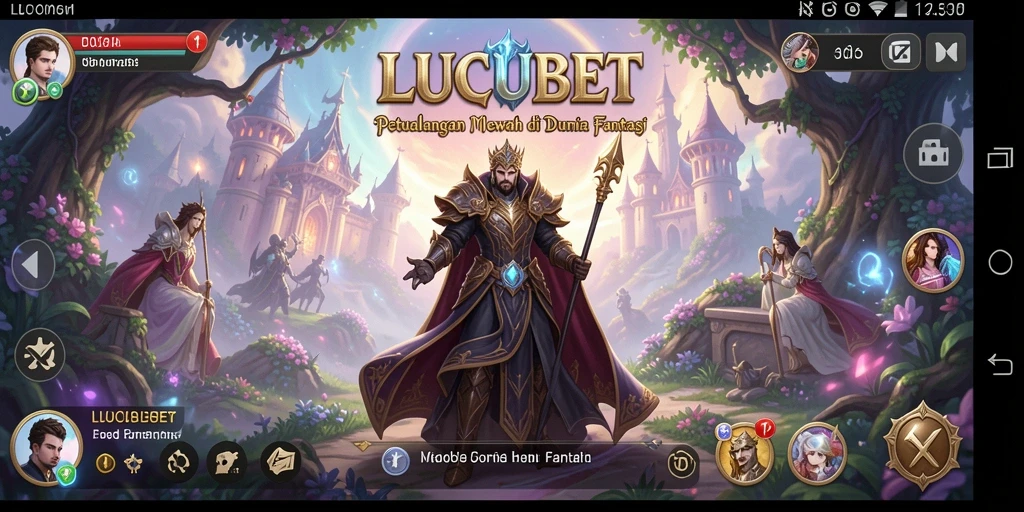 Gameplay seru dalam LUCUBET dengan petualangan mendebarkan.