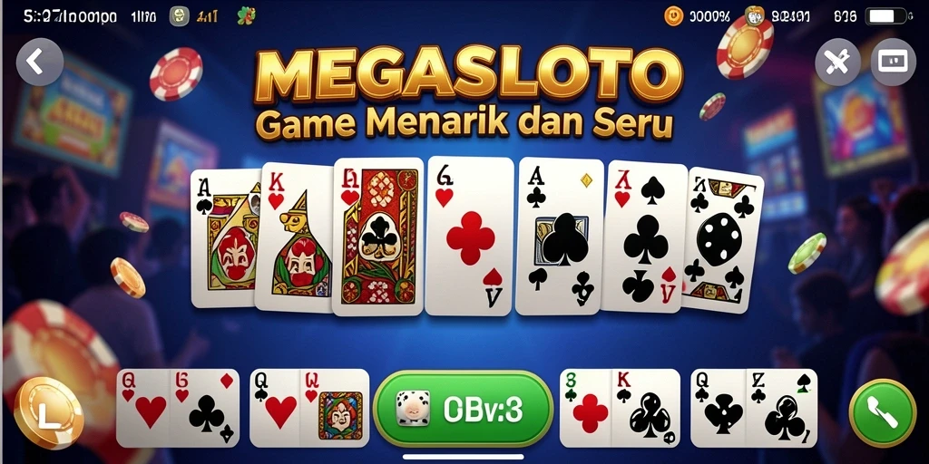 Gameplay seru dari MEGASLOTO dalam aksi.