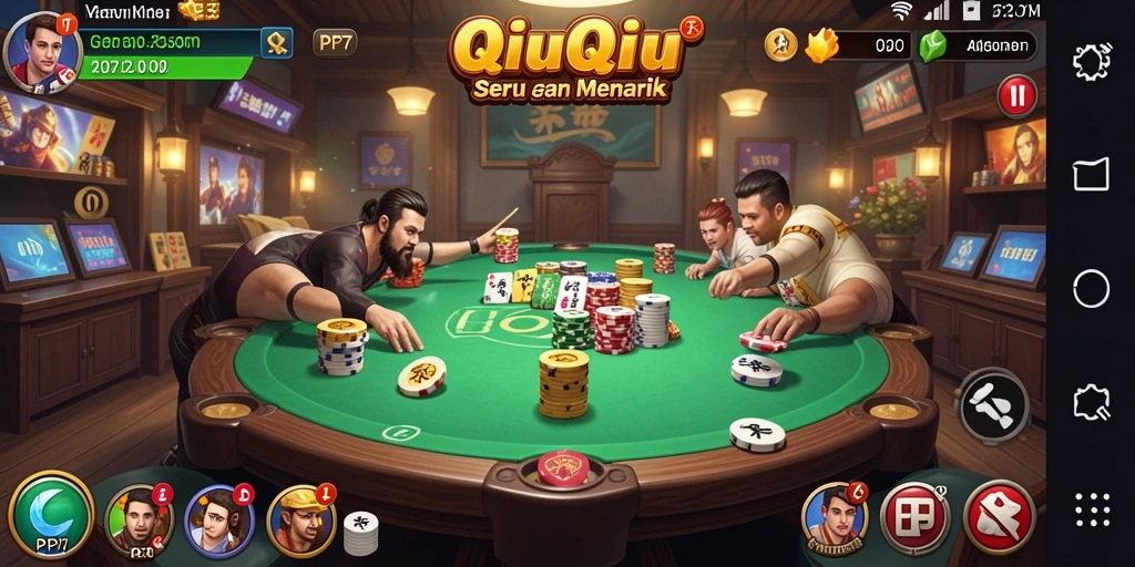 Tampilan gameplay seru QiuQiu di PP7.