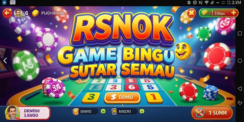 Screenshot utama RSNOK menampilkan permainan Bingo yang seru dan interaktif.