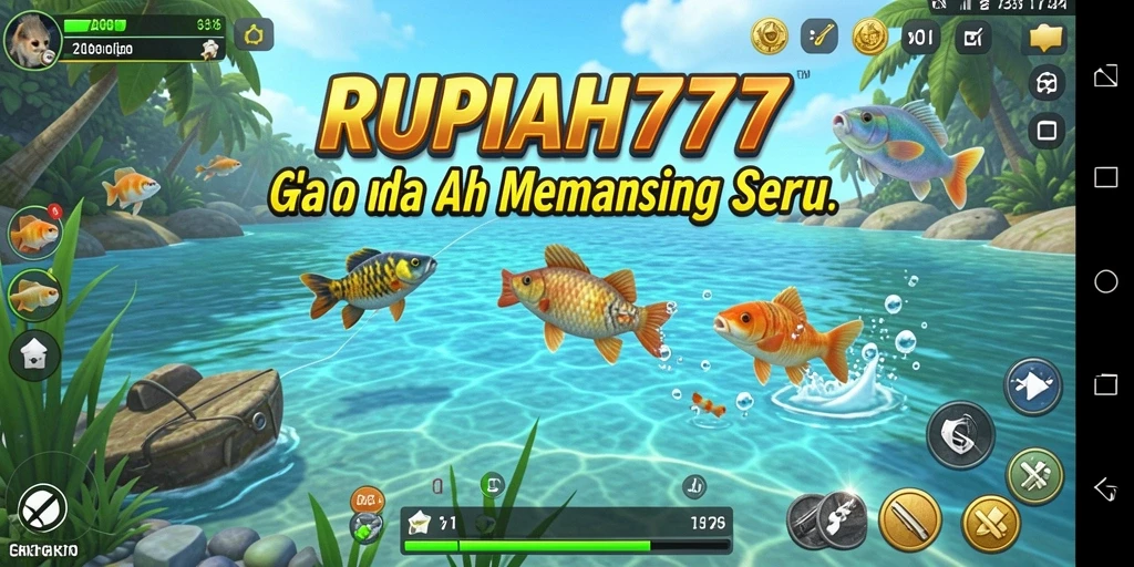 Tampilan screenshot RUPIAH777 menampilkan aksi memancing yang mendebarkan.