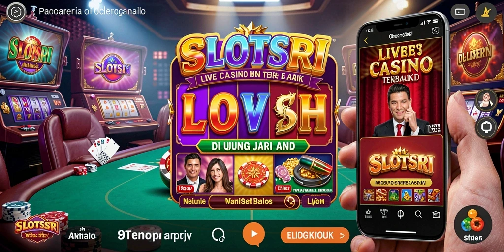 Tampilan gameplay seru di SLOTSRI dengan dealer langsung yang profesional.