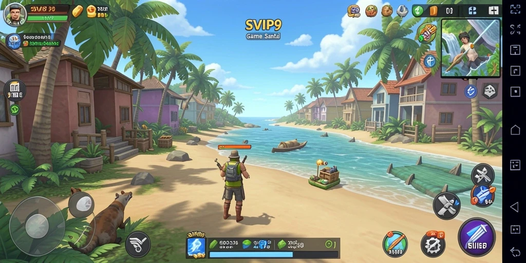 Tampilan menarik dari gameplay SVIP9 yang penuh warna.