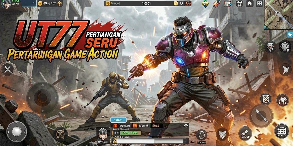 Tangkapan layar UT77 menampilkan aksi pertarungan yang mendebarkan.